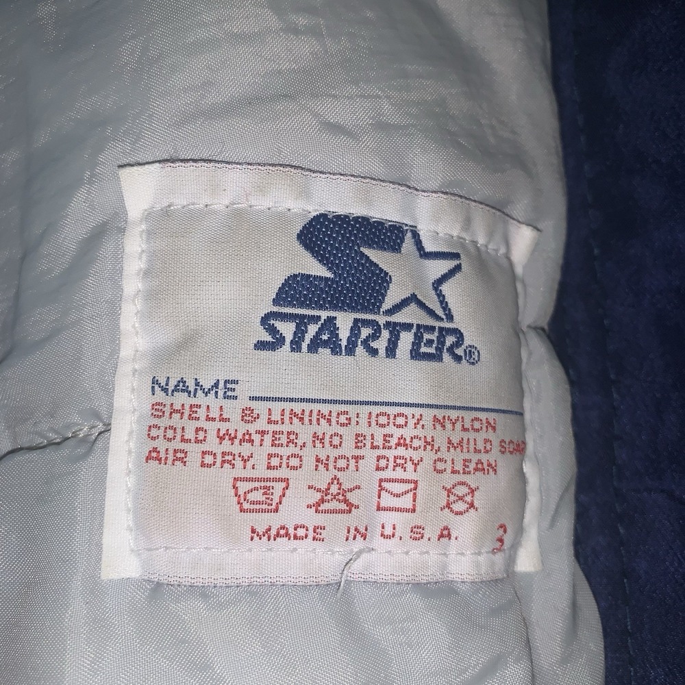 Dallas Cowboys‎ Vintage 90s Team NFL Starter Jacket Size XL New Haven CT EUC - Picture 14 of 14